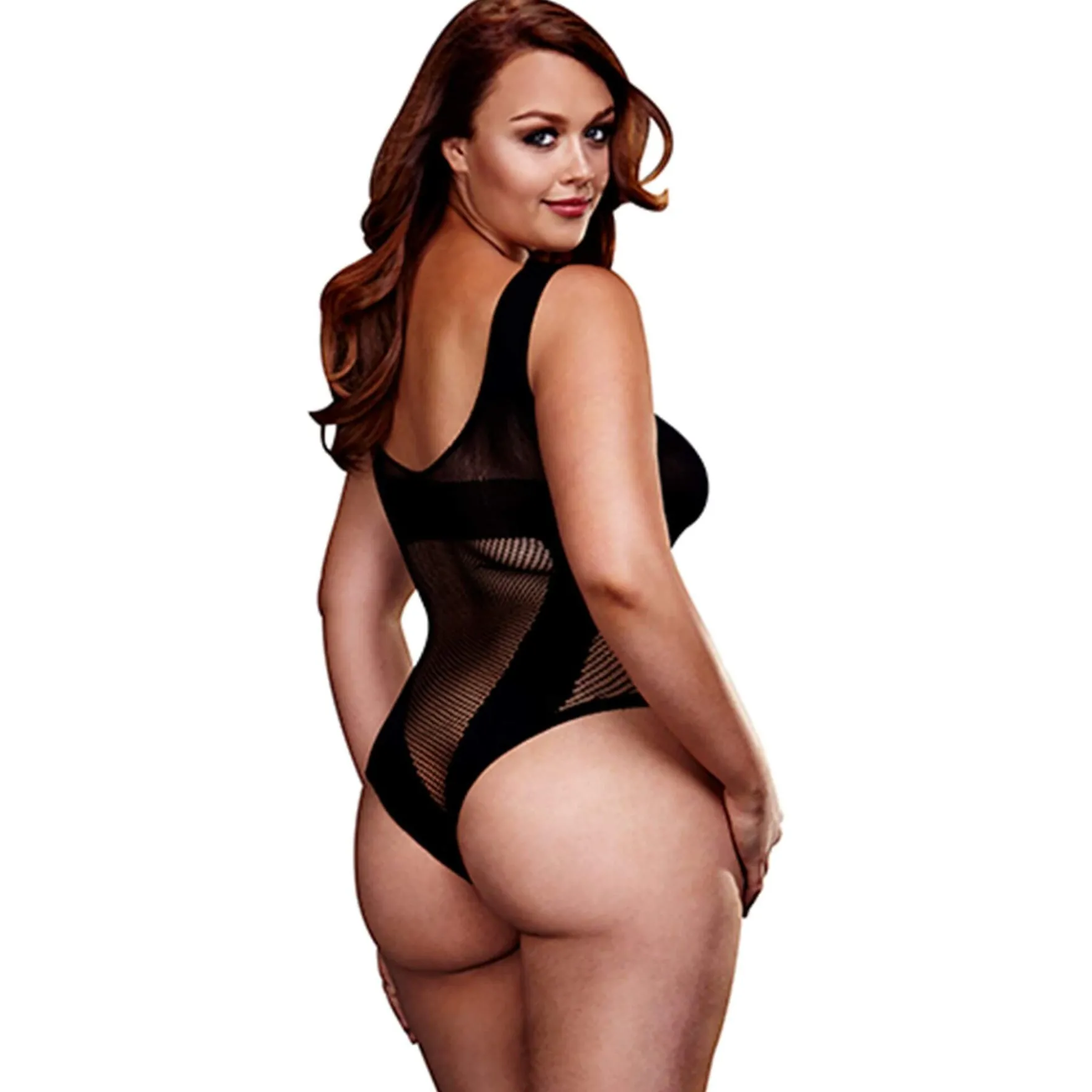 Baci - Fishnet Jacquard V Teddy