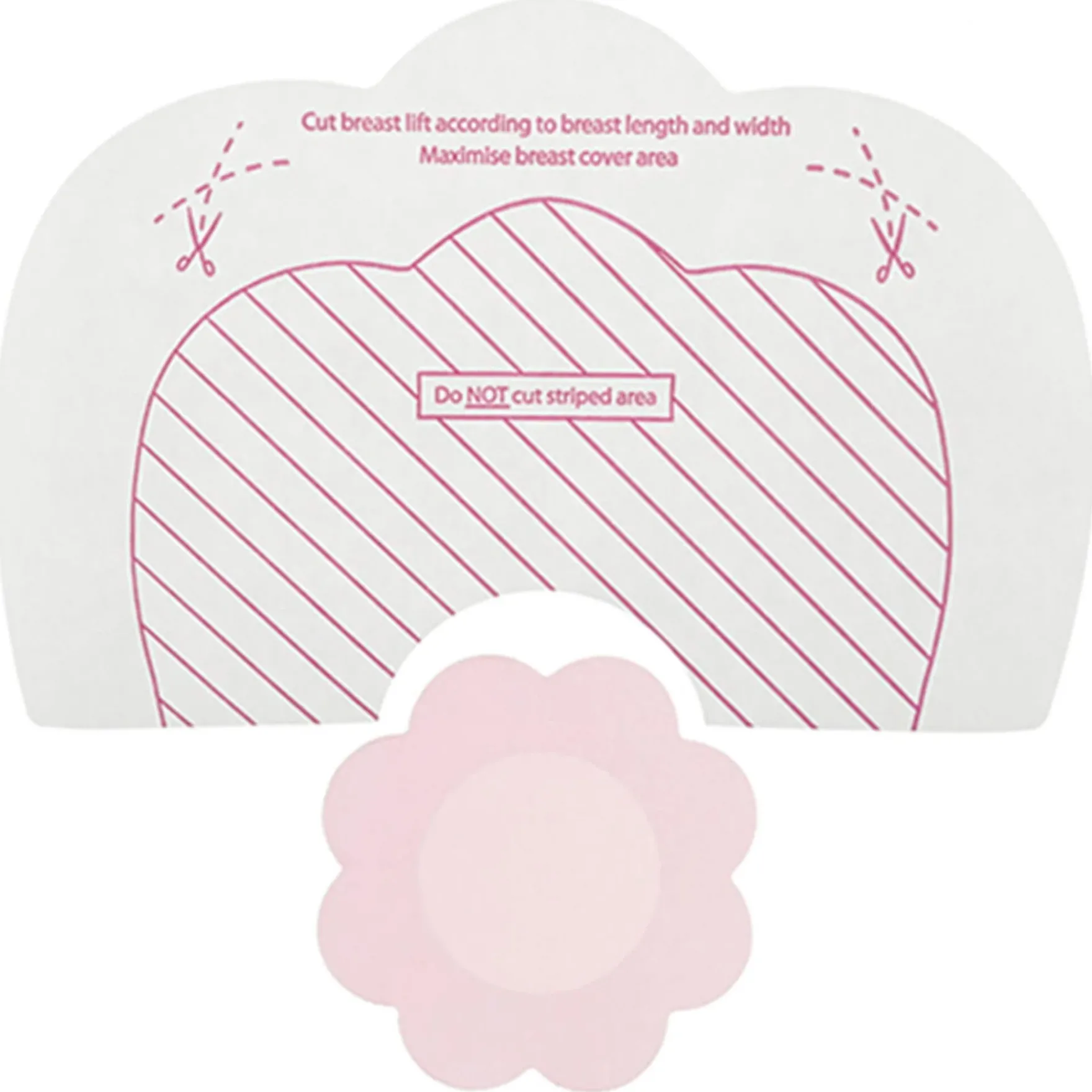 Bye Bra - Breast Lift & Silk Nipple Covers, Nude, 4 Paria
