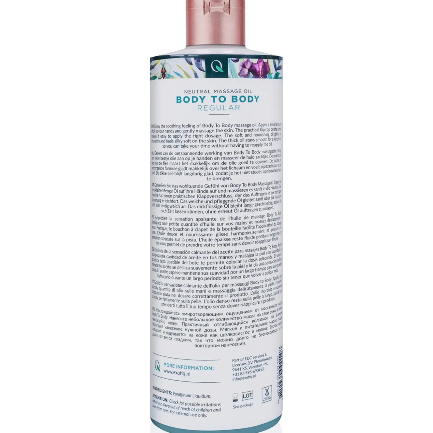 Exotiq Body to Body Hierontaöljy 500 ml