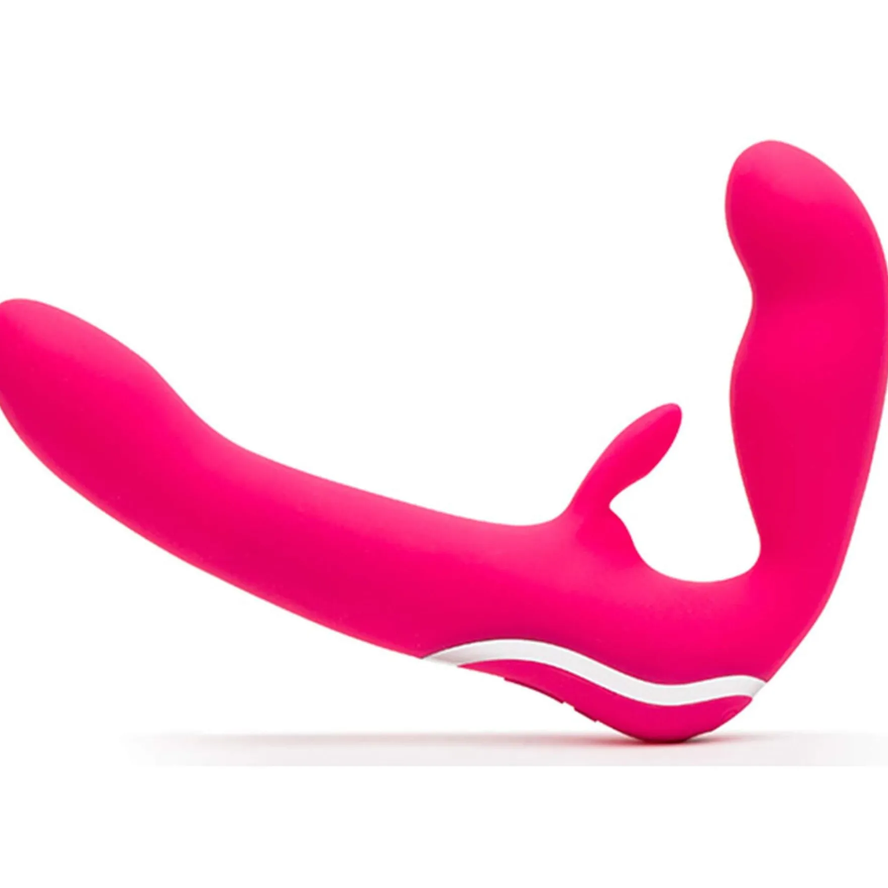 Happy Rabbit - Strapless strap-on Rabbit Vibe pink