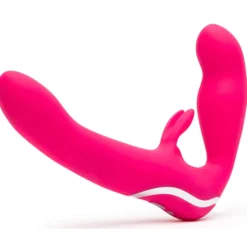 Happy Rabbit - Strapless strap-on Rabbit Vibe pink