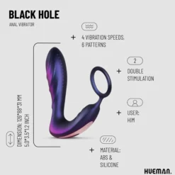 Hueman - Black Hole Anaalivibraattori penisrenkaalla
