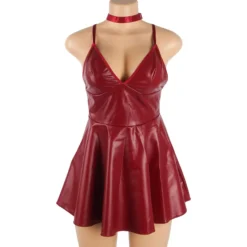 Keinonahkainen babydoll
