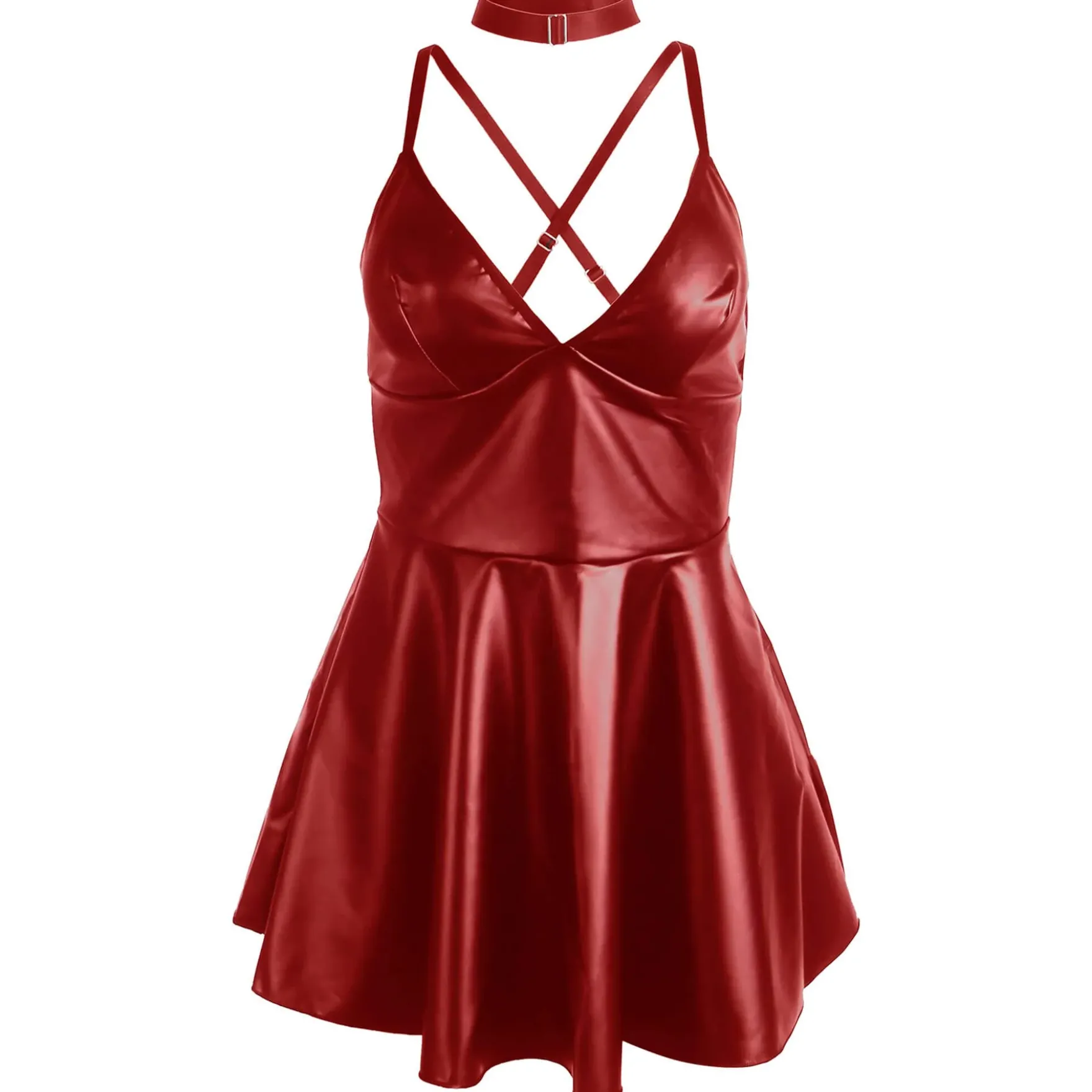 Keinonahkainen babydoll