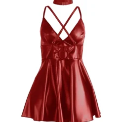 Keinonahkainen babydoll