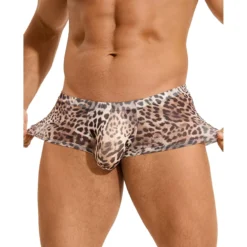 Leopardikuvioidut mesh-bokserit