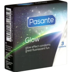 Pasante Glow - pimeässä hohtavat kondomit 3 kpl
