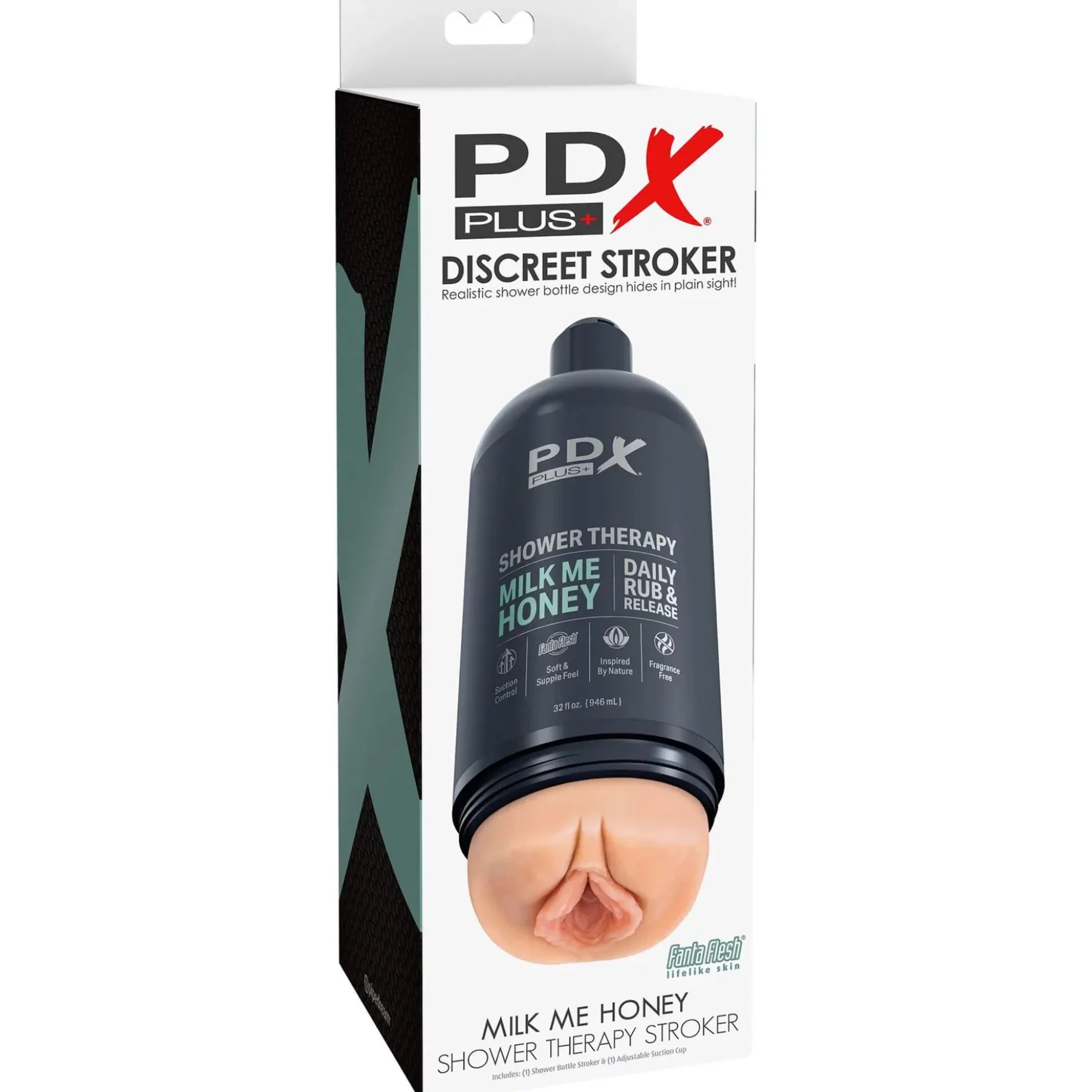 PDX masturbaattori shampoopullossa
