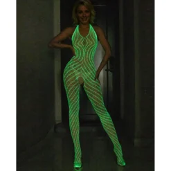 Pimeässä hohtava bodystocking