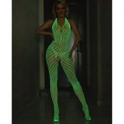 Pimeässä hohtava bodystocking