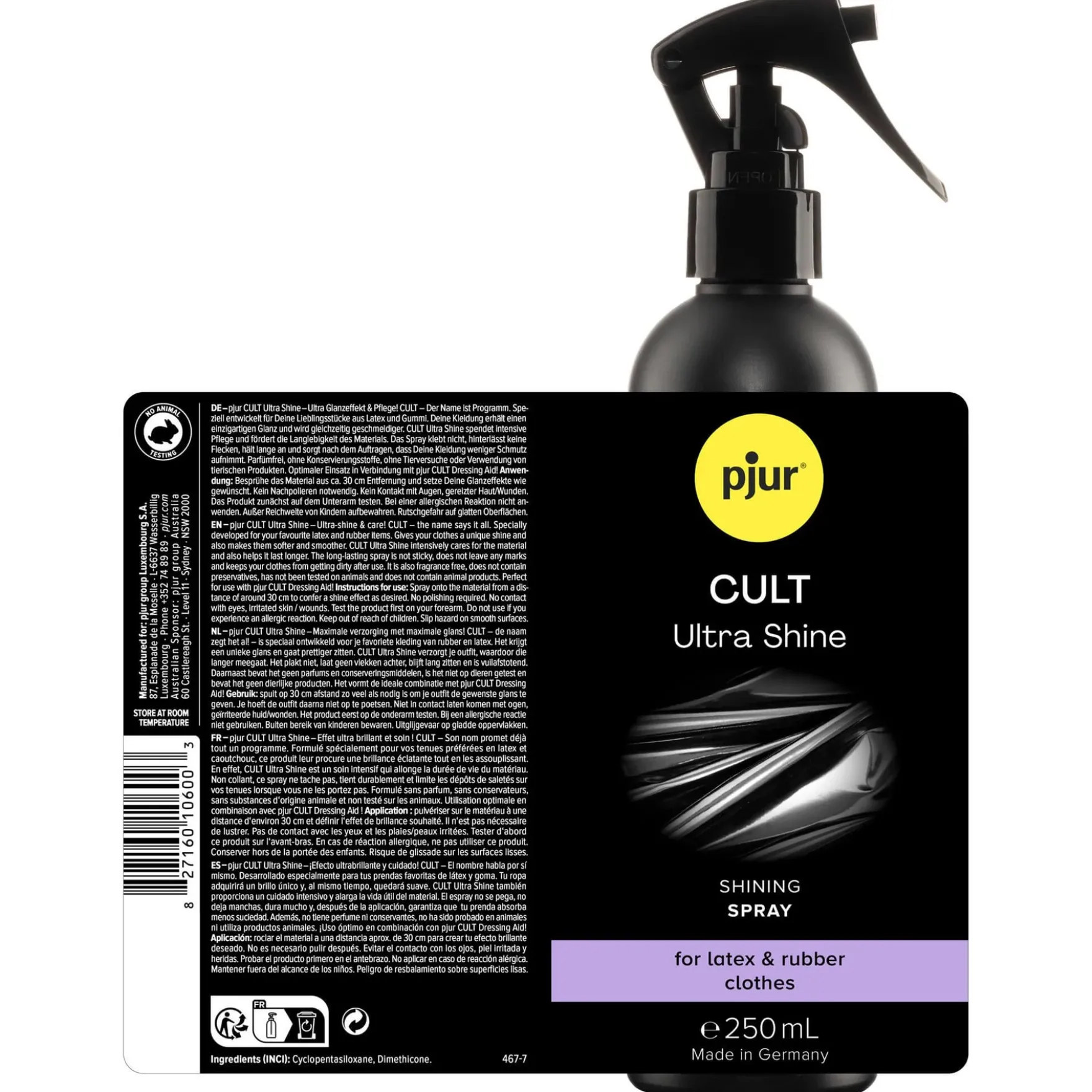 Pjur Cult Ultra Shine Kiillotussuihke 250 ml