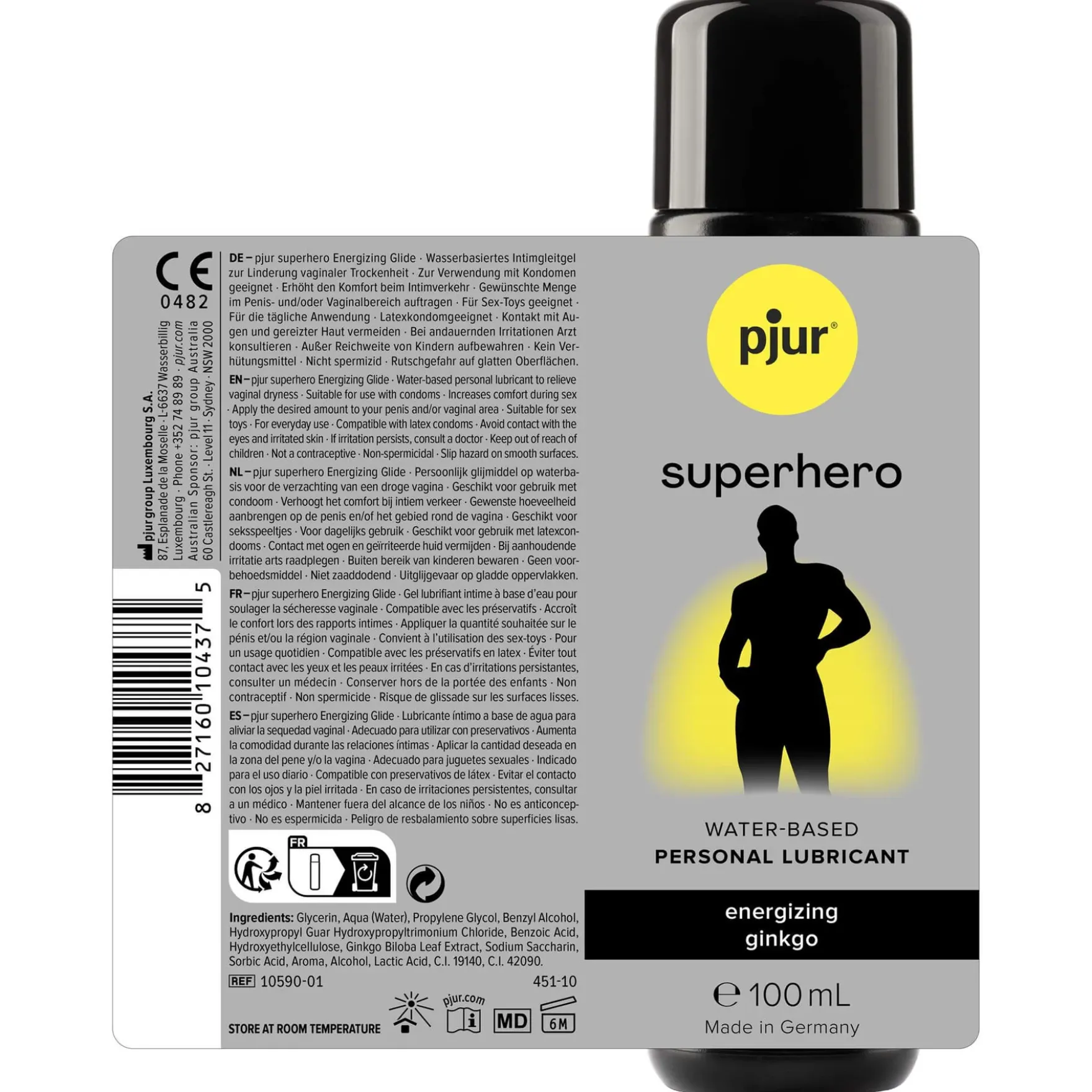 Pjur Superhero Energisoiva Liukkari 100 ml