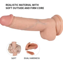 Realistinen dildo, 17,5 cm