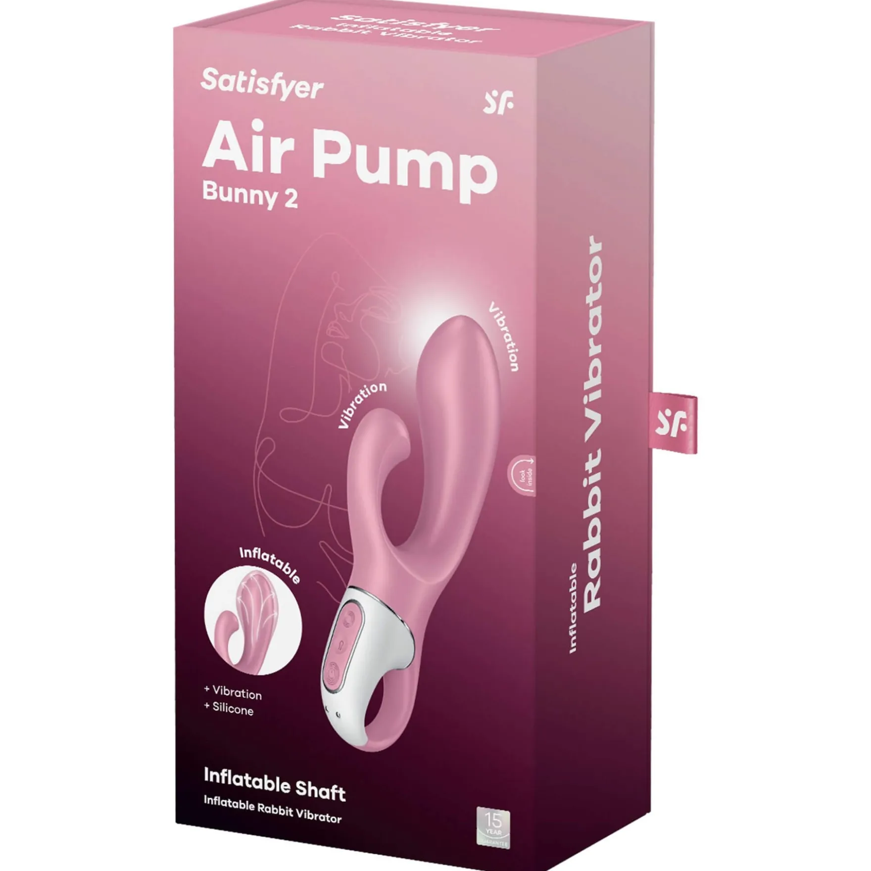 Satisfyer Air Pump Bunny 2 täyttyvä rabbit-vibraattori