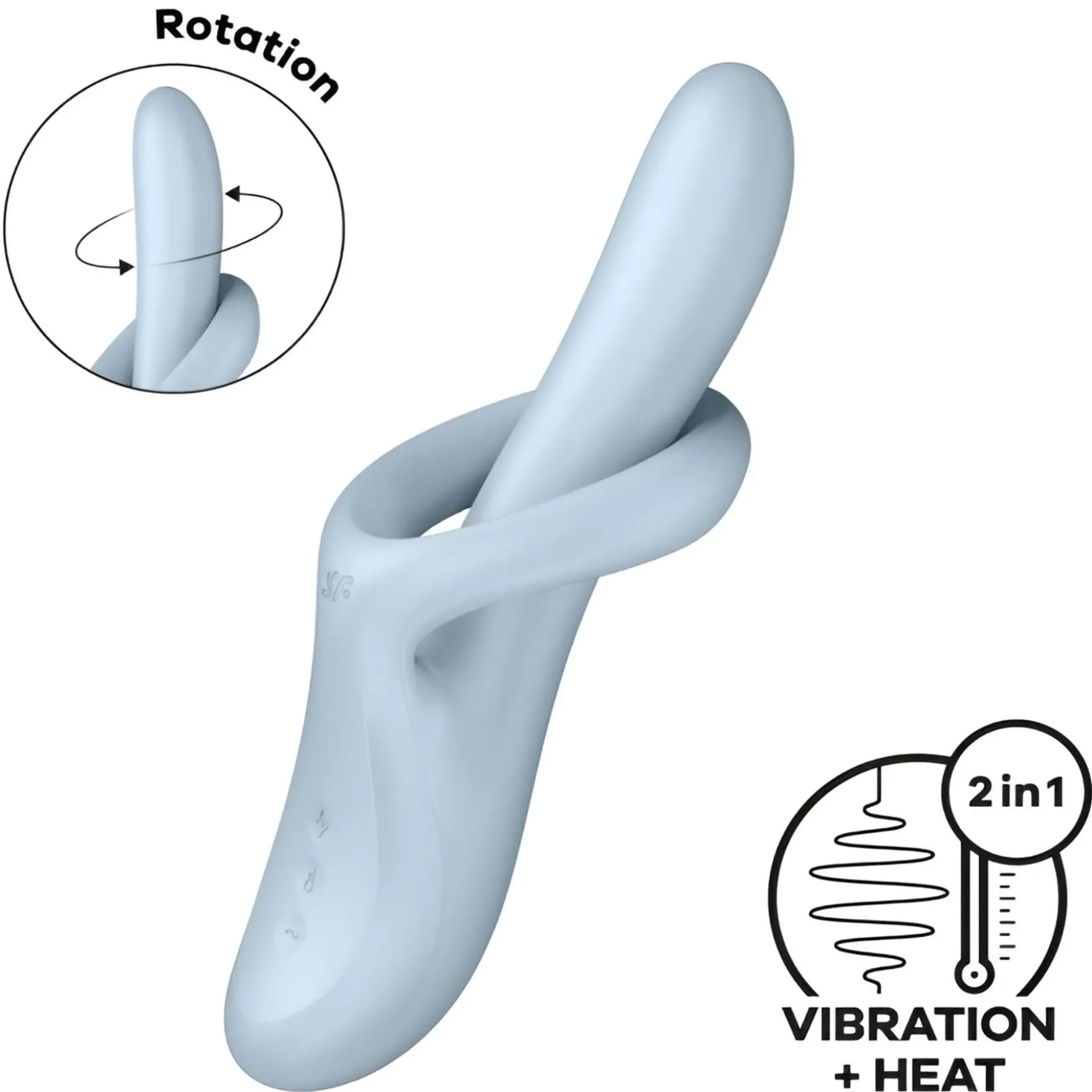 Satisfyer Heat Flex 4 pyörivä ja lämpiävä g-pistevibraattori