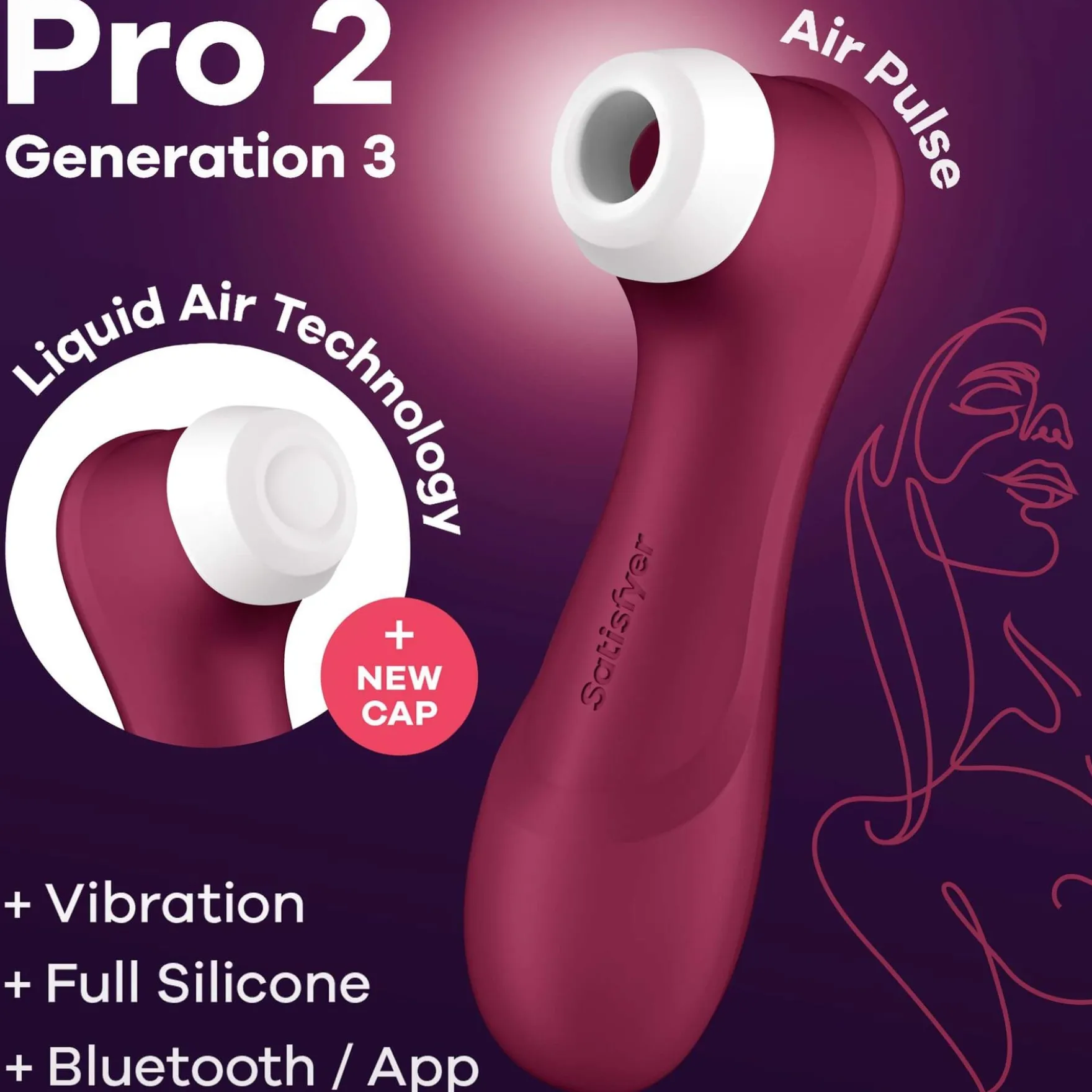 Satisfyer Pro 2 Generation 3 Bluetooth-sovelluksella