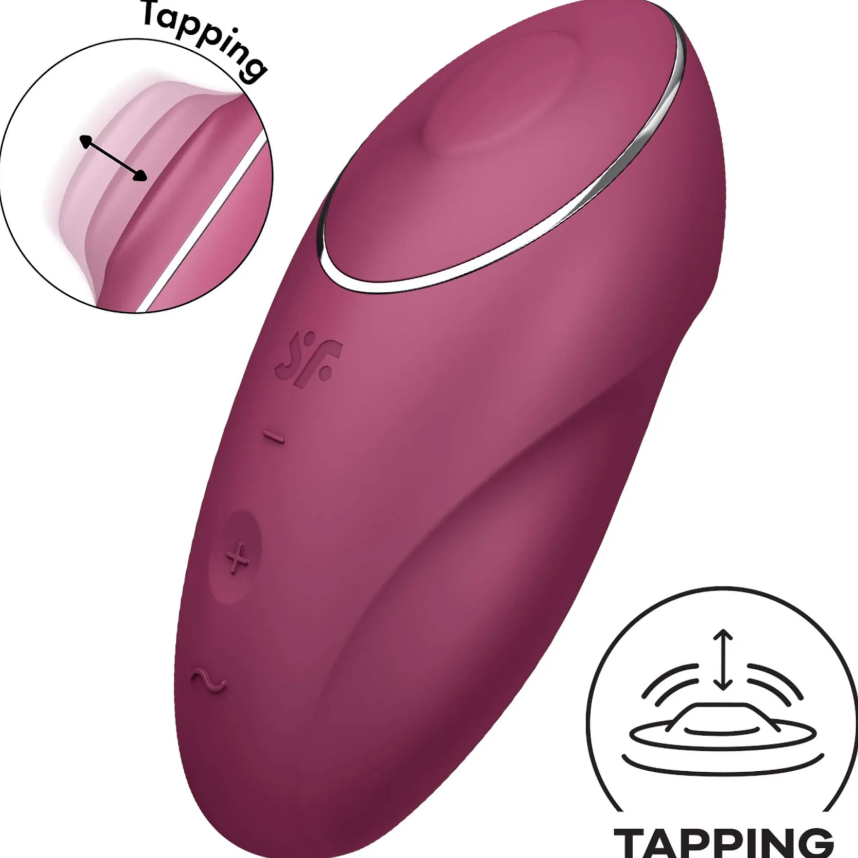 Satisfyer Tap & Climax 1 - Lay-on-vibraattori