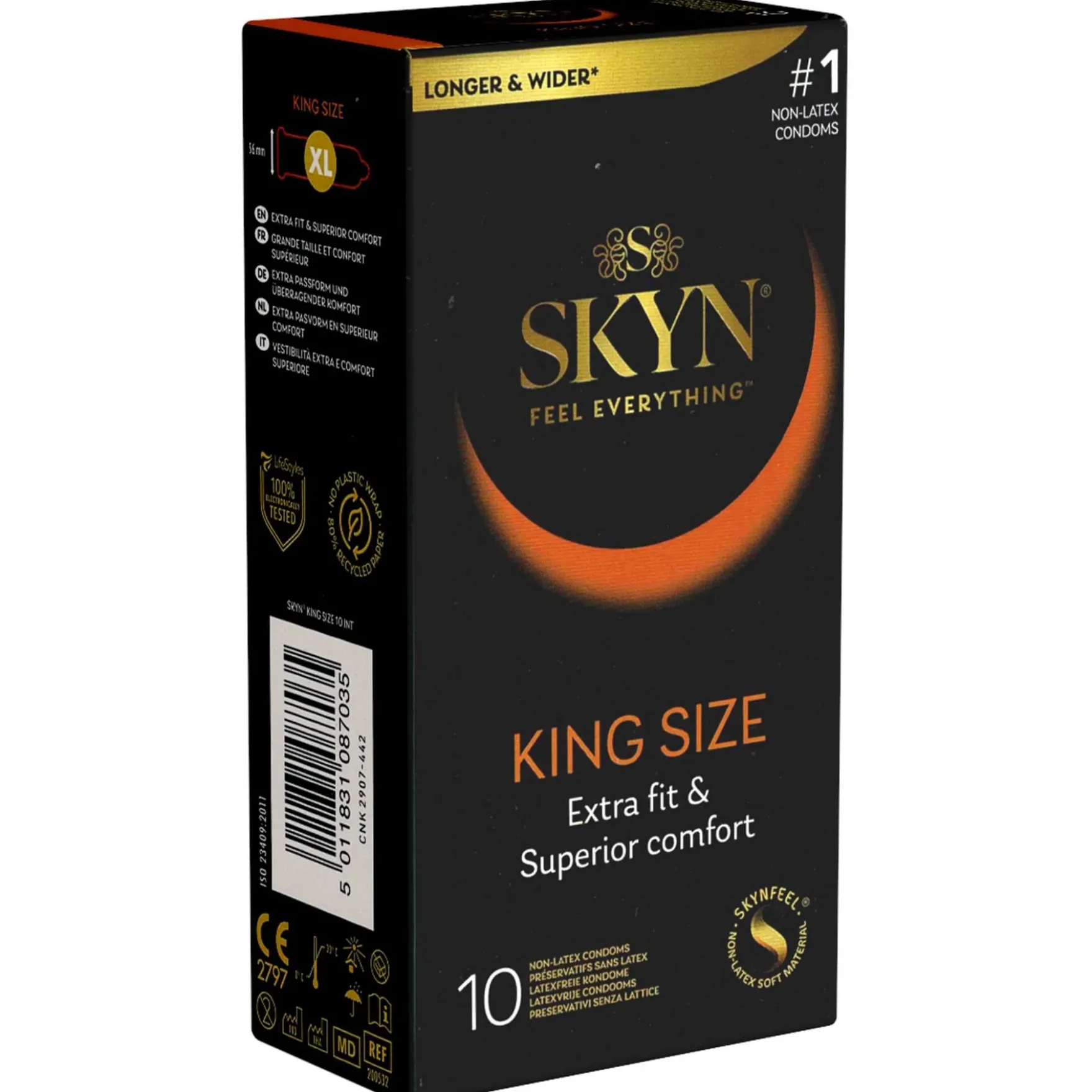 SKYN King Size lateksiton kondomi 10 kpl