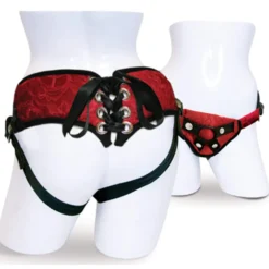 Sportsheets Red Lace Corsette Strap-on