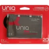 UNIQ Free - lateksiton hartsikondomi, 3 kpl