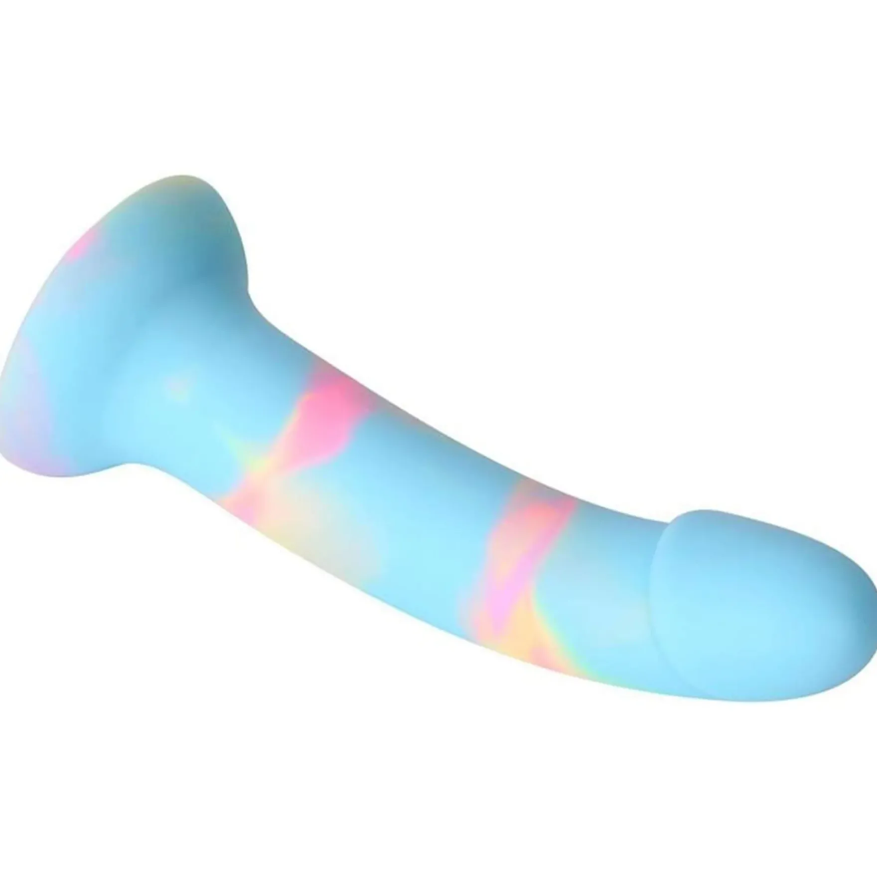 Värikäs dildo imukupilla