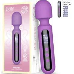 Whisper Wand vibraattori LED-näytöllä
